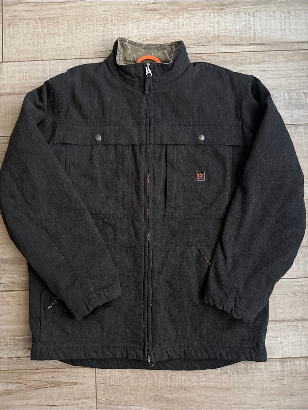 Walls Outdoor Goods DuPont Kevlar Insulated Work Jacket Mens Medium Camo Lining
